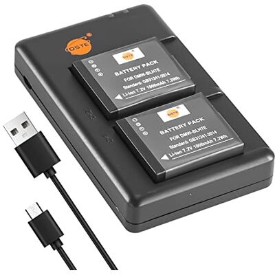 DSTE 2 peças DMW-BLH7E bateria e carregador compatível para Panasonic Lumix DMC-GM1 DMC-GM1K DMC-GM1D DSTE 2 peças DMW-BLH7E bateria e carregador compatível para Panasonic Lumix DMC-GM1 DMC-GM1K DMC-GM1D