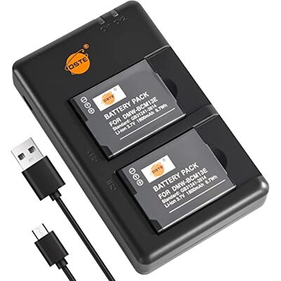 DSTE 2 peças DMW-BCM13 (1800 mAh/3,7 V) bateria e carregador compatível para Panasonic DMC-LZ40, DMC-TZ40, DMC-TZ55, DMC-TZ60, DMC-ZS30, DMC-ZS35, DMC-ZS40, DMC-DMC-DMC-ZS40, DMC-DMC40, DMC-DMC40, DMC-DMC40, DMC-DMC40, DMC40, DMC-DMC40, DMC-DMC40, DMC-DMC DSTE 2 peças DMW-BCM13 (1800 mAh/3,7 V) bateria e carregador compatível para Panasonic DMC-LZ40, DMC-TZ40, DMC-TZ55, DMC-TZ60, DMC-ZS30, DMC-ZS35, DMC-ZS40, DMC-DMC-DMC-ZS40, DMC-DMC40, DMC-DMC40, DMC-DMC40, DMC-DMC40, DMC40, DMC-DMC40, DMC-DMC40, DMC-DMC