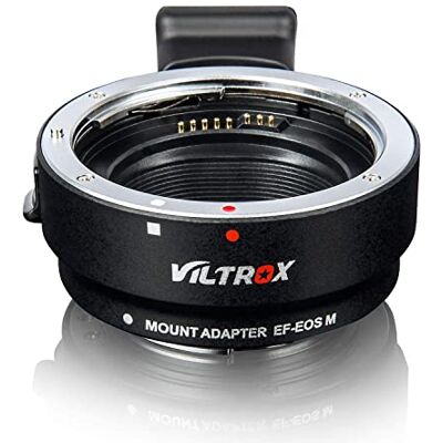 VILTROX Adaptador de Montagem de Objetivo de Foco Automático EF-EOS M Compatível com Lente Canon EF/EF-S para EOS M (Montura EF-M) Câmera EOS M1 M2 M3 M5 M6 M10 M50 M100 VILTROX Adaptador de Montagem de Objetivo de Foco Automático EF-EOS M Compatível com Lente Canon EF/EF-S para EOS M (Montura EF-M) Câmera EOS M1 M2 M3 M5 M6 M10 M50 M100