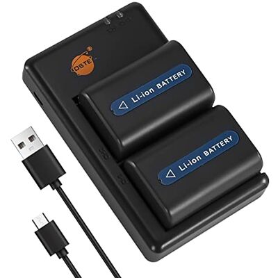 DSTE 2 peças NP-FM55H NP-FM50 (2300 mAh/7,4 V) bateria carregador compatível para Sony CCD-TRV208,CCD-TR208,CCD-TR408,CCD-TR748, CCD-TRV106, CCD-TRV107070707. CCD-TRO. V108 DSTE 2 peças NP-FM55H NP-FM50 (2300 mAh/7,4 V) bateria carregador compatível para Sony CCD-TRV208,CCD-TR208,CCD-TR408,CCD-TR748, CCD-TRV106, CCD-TRV107070707. CCD-TRO. V108