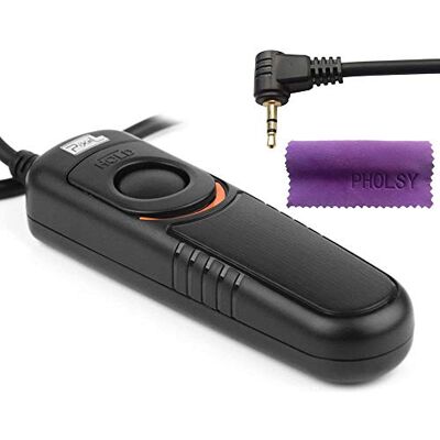 Pixel RC201-E3 Câmara cabo disparador remoto para Canon Olympus Fuji Compatível com Canon R R6 90D 250D 850D 2000D, compatível com Olympus EM1X EM1-III EM5-III compatível com Fuji XT3 XT4 XT30 Pixel RC201-E3 Câmara cabo disparador remoto para Canon Olympus Fuji Compatível com Canon R R6 90D 250D 850D 2000D, compatível com Olympus EM1X EM1-III EM5-III compatível com Fuji XT3 XT4 XT30