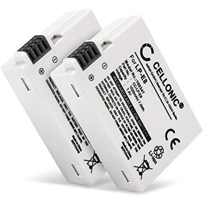 CELLONIC 2X bateria compatível com Canon EOS 550D, 600D, 650D, 700D, LP-E8 1020 mAh, 7,4 V, iões de lítio para Canon EOS Kiss X4, X5, X6i, EOS Rebel T2i, T3i, T4i, T5i CELLONIC 2X bateria compatível com Canon EOS 550D, 600D, 650D, 700D, LP-E8 1020 mAh, 7,4 V, iões de lítio para Canon EOS Kiss X4, X5, X6i, EOS Rebel T2i, T3i, T4i, T5i