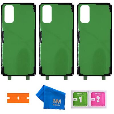 MMOBIEL 3X Autocolante adesivo para cobertura traseira para bateria compatível com Samsung Galaxy S20 G980F / S20 5G G981F 2020-6,2 polegadas Incl. Ferramentas MMOBIEL 3X Autocolante adesivo para cobertura traseira para bateria compatível com Samsung Galaxy S20 G980F / S20 5G G981F 2020-6,2 polegadas Incl. Ferramentas