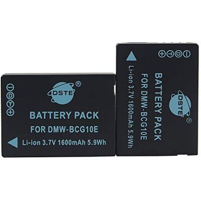 DSTE ® 2 x DMW-BCG10 Li-ion bateria para Panasonic DMW-BCG10E, DMW-BCG10PP and Panasonic Lumix DMC-ZS1, DMC-ZS3, DMC-ZS5, DMC-ZS6, DMC-ZS7, DMC-ZS8, DMC-ZS9, DMC-ZS9, DMC-DMC-DMC-ZS9, DMC-DMC-DMC, DMC, DMC, DMC-ZS9, DMC, DMC-DMC, DMC-ZS9, DMC, DMC, DMC, D DSTE ® 2 x DMW-BCG10 Li-ion bateria para Panasonic DMW-BCG10E, DMW-BCG10PP and Panasonic Lumix DMC-ZS1, DMC-ZS3, DMC-ZS5, DMC-ZS6, DMC-ZS7, DMC-ZS8, DMC-ZS9, DMC-ZS9, DMC-DMC-DMC-ZS9, DMC-DMC-DMC, DMC, DMC, DMC-ZS9, DMC, DMC-DMC, DMC-ZS9, DMC, DMC, DMC, D