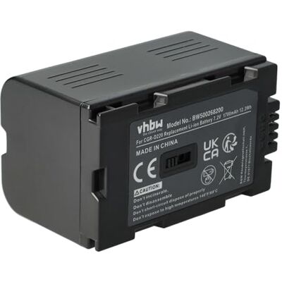 vhbw 1 bateria compatível com Panasonic NV-DS55, NV-DS60, NV-DS65, NV-DS8, NV-DS88, NV-DS77 câmara de vídeo (1700 mAh, 7,2 V, Li-Ion) NV-DS60, NV-DS65, NV-DS8, NV-DS88, NV-DS77 cámara de vídeo (1700 mAh, 7,2 V, Li-Ion) vhbw 1 bateria compatível com Panasonic NV-DS55, NV-DS60, NV-DS65, NV-DS8, NV-DS88, NV-DS77 câmara de vídeo (1700 mAh, 7,2 V, Li-Ion) NV-DS60, NV-DS65, NV-DS8, NV-DS88, NV-DS77 cámara de vídeo (1700 mAh, 7,2 V, Li-Ion)