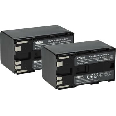 vhbw 2X bateria compatível com Canon EOS C100, C500, C500 PL, C300, C300 PL câmara de vídeo (4400 mAh, 7,4 V, Li-Ion) vhbw 2X bateria compatível com Canon EOS C100, C500, C500 PL, C300, C300 PL câmara de vídeo (4400 mAh, 7,4 V, Li-Ion)
