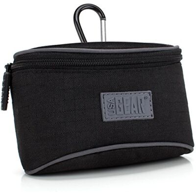 USA Gear Estojo compacto para câmara digital com alça para cinto/bolso frontal estojo pequeno para câmara compatível com Kodak PIXPRO FZ55, Sony RX100, Canon G7X, Powershot Elph e mais USA Gear Estojo compacto para câmara digital com alça para cinto/bolso frontal estojo pequeno para câmara compatível com Kodak PIXPRO FZ55, Sony RX100, Canon G7X, Powershot Elph e mais