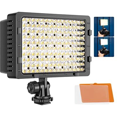 NEEWER 160 LED CN-160 painel de luz regulável ultra alta potência para câmara de vídeo e digital SLR compatível com Canon Nikon Pentax Sony Samsung Olympus etc. Camcorder LED Luz, Compatible con Canon Nikon Pentax Panasonic SONY Samsung y Olympus Digita NEEWER 160 LED CN-160 painel de luz regulável ultra alta potência para câmara de vídeo e digital SLR compatível com Canon Nikon Pentax Sony Samsung Olympus etc. Camcorder LED Luz, Compatible con Canon Nikon Pentax Panasonic SONY Samsung y Olympus Digita