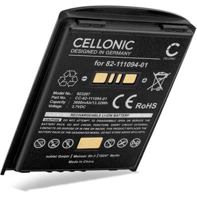 CELLONIC , Bateria leitor código de barras compatível com Motorola Symbol MC65 compatível com Zebra Motorola MC65 compatível com Motorola Symbol MC55 (3600 mAh, 3,7 V) 3600mAh, 3.7V, Ion de litio para Zebra MC55A0, MC65 CELLONIC , Bateria leitor código de barras compatível com Motorola Symbol MC65 compatível com Zebra Motorola MC65 compatível com Motorola Symbol MC55 (3600 mAh, 3,7 V) 3600mAh, 3.7V, Ion de litio para Zebra MC55A0, MC65