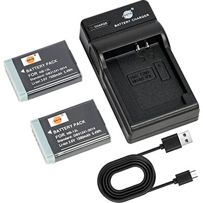 DSTE 2 peças NB-13L NB13L bateria e carregador compatível com Canon G5X, G7X, G9X, G5 X Mark II, G7X Mark II, G9X Mark II, G9X Mark II, SX720 HS, SX620 HS DSTE 2 peças NB-13L NB13L bateria e carregador compatível com Canon G5X, G7X, G9X, G5 X Mark II, G7X Mark II, G9X Mark II, G9X Mark II, SX720 HS, SX620 HS