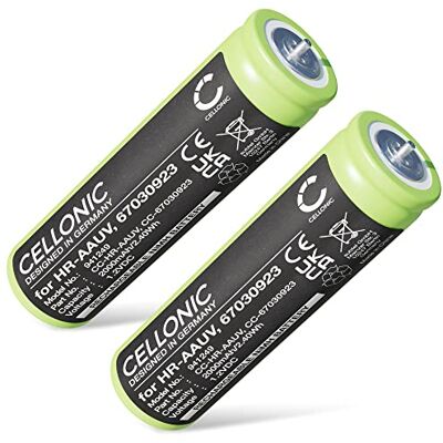 CELLONIC 2X bateria compatível com Braun ER-2301, Panasonic WER160L2506 2000 mAh, 1,2 V, NiMH para Braun Series 3 300s, 3040S, 310s, 3000BT, 3050cc, 390cc, 3020s, 3000S, 310, 301s, 340 CELLONIC 2X bateria compatível com Braun ER-2301, Panasonic WER160L2506 2000 mAh, 1,2 V, NiMH para Braun Series 3 300s, 3040S, 310s, 3000BT, 3050cc, 390cc, 3020s, 3000S, 310, 301s, 340