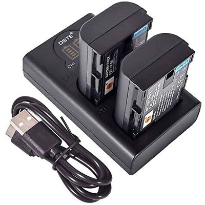 DSTE 2X LP-E6 substituição bateria carregador USB duplo com ecrã LCD compatível para LP-E6n e Canon EOS 5D Mark II, 5D Mark III, 5DS, 5DS R, 7D, 60Da, 70D, 7D Mark II, 7D Mark II, 7D Mark II, 7D Mark Ark III, XC10, câmara digital XC15 DSTE 2X LP-E6 substituição bateria carregador USB duplo com ecrã LCD compatível para LP-E6n e Canon EOS 5D Mark II, 5D Mark III, 5DS, 5DS R, 7D, 60Da, 70D, 7D Mark II, 7D Mark II, 7D Mark II, 7D Mark Ark III, XC10, câmara digital XC15