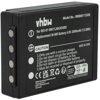 vhbw A bateria compatível com Kran controlo remoto substitui HBC BA225030, BA226030, 005-01-00615, FuB05XL, FuB5AA, Fub9NM (2000 mAh, 6 V, NiMH) vhbw A bateria compatível com Kran controlo remoto substitui HBC BA225030, BA226030, 005-01-00615, FuB05XL, FuB5AA, Fub9NM (2000 mAh, 6 V, NiMH)