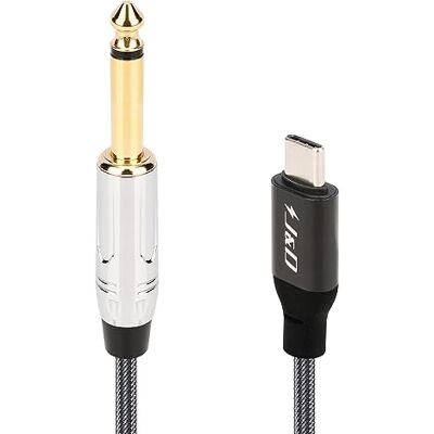 J&D Cabo de áudio para guitarra TS de 6,35 mm 1/4 polegadas para USB tipo C, cordão de microfone para gravação de áudio, baixo, piano eletrónico, compatível com iPhone Series 16/17, iPad, MacBook, 3 m J&D Cabo de áudio para guitarra TS de 6,35 mm 1/4 polegadas para USB tipo C, cordão de microfone para gravação de áudio, baixo, piano eletrónico, compatível com iPhone Series 16/17, iPad, MacBook, 3 m