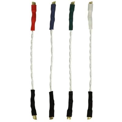 THAKKER HLW-50S 5N-OFC Conjunto de cabos de cabeça fios de prata pura (5N prata, 99,999%) isolamento de teflon 50 mm de comprimento THAKKER HLW-50S 5N-OFC Conjunto de cabos de cabeça fios de prata pura (5N prata, 99,999%) isolamento de teflon 50 mm de comprimento