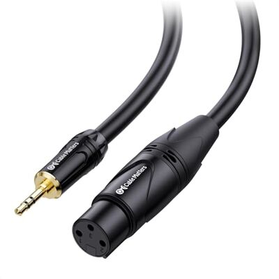 Cable Matters Cabo 3,5 mm macho a XLR feminino não equilibrado, 1,8 m Conexão de áudio não balanceada, 3,5 mm macho a XLR fêmea para equipamentos compatíveis Cable Matters Cabo 3,5 mm macho a XLR feminino não equilibrado, 1,8 m Conexão de áudio não balanceada, 3,5 mm macho a XLR fêmea para equipamentos compatíveis