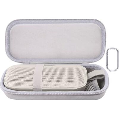 Aenllosi para Bose SoundLink Flex altifalante Bluetooth portátil 2ª geração estojo de viagem rígido e protetor, apenas estojo branco Aenllosi para Bose SoundLink Flex altifalante Bluetooth portátil 2ª geração estojo de viagem rígido e protetor, apenas estojo branco
