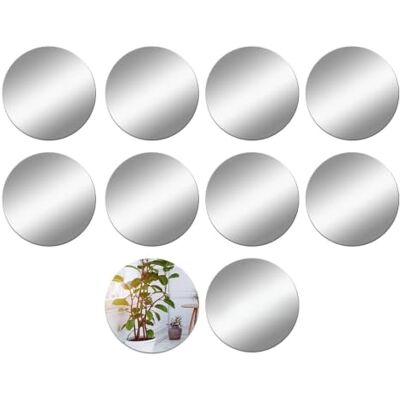 DRERIO Pacote de 10 espelho redondo 15 cm acrílico, decoração de parede Tamanho de 15 cm para composições decorativas, cria murais modernos sem obras, alta definição e durabilidade DRERIO Pacote de 10 espelho redondo 15 cm acrílico, decoração de parede Tamanho de 15 cm para composições decorativas, cria murais modernos sem obras, alta definição e durabilidade