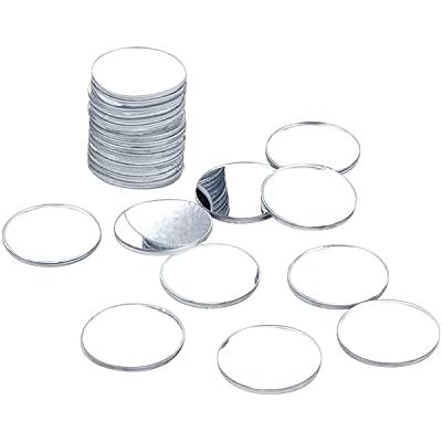 DARENYI 20 peças espelhos redondos de vidro 3 cm para artesanato e decoração Espelho decorativo de parede sem moldura HD removível sem perfuração para casa de banho, sala de estar, quarto, bricolage DARENYI 20 peças espelhos redondos de vidro 3 cm para artesanato e decoração Espelho decorativo de parede sem moldura HD removível sem perfuração para casa de banho, sala de estar, quarto, bricolage