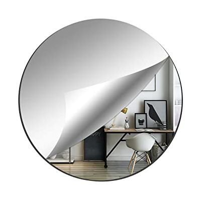 DARENYI Espelho de parede redondo 30 cm espelhos adesivos removíveis acrílico espelho para armários sala de estar, casa de banho, quarto Ligero e Irrompible, Espejo de Pared Flexible Decorativo HD Espejo Sin Marco para Armario, Baño, Dormitorio, Sala de DARENYI Espelho de parede redondo 30 cm espelhos adesivos removíveis acrílico espelho para armários sala de estar, casa de banho, quarto Ligero e Irrompible, Espejo de Pared Flexible Decorativo HD Espejo Sin Marco para Armario, Baño, Dormitorio, Sala de