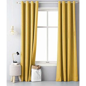 JEMIDI Cortina opaca com ilhoses, cortina individual moderna de 140 x 250 cm, com argolas de metal, para sala de estar, quarto, cozinha e sala de jantar, quarto JEMIDI Cortina opaca com ilhoses, cortina individual moderna de 140 x 250 cm, com argolas de metal, para sala de estar, quarto, cozinha e sala de jantar, quarto
