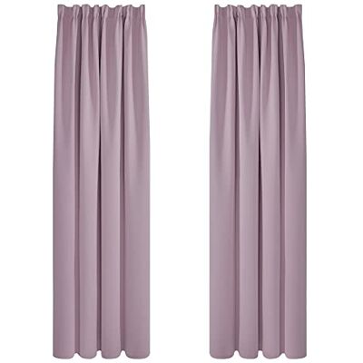 Deconovo - Cortinas blackout 140x245 cm - Rosa Claro - Cortinas Deconovo - Cortinas blackout 140x245 cm - Rosa Claro - Cortinas