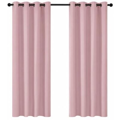 DECONOVO - Tende Oscuranti 2P 140x175 - Rosa Claro DECONOVO - Tende Oscuranti 2P 140x175 - Rosa Claro