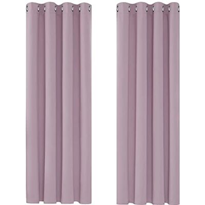 DECONOVO - Tende Oscuranti 2P 140x175 - Rosa Claro DECONOVO - Tende Oscuranti 2P 140x175 - Rosa Claro