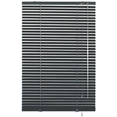 Deco Company Persiana de alumínio com pinças, ardósia, 85 x 175 cm Deco Company Persiana de alumínio com pinças, ardósia, 85 x 175 cm