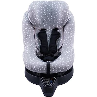 JYOKO Kids Capa de algodão para cadeira de carro compatível com Besafe Izi Turn B I-Size (White Star) JYOKO Kids Capa de algodão para cadeira de carro compatível com Besafe Izi Turn B I-Size (White Star)