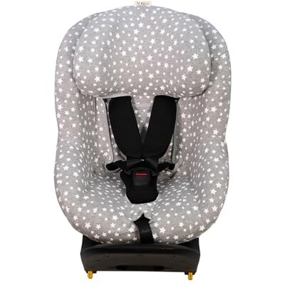 JYOKO Kids Capa de algodão para cadeira de carro compatível com Maxi Cosi Pearl 360 e Mica Pro I-Size (White Star) JYOKO Kids Capa de algodão para cadeira de carro compatível com Maxi Cosi Pearl 360 e Mica Pro I-Size (White Star)