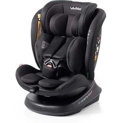 Vivitta Cadeira de auto sem isofix SANNA 40-150cm – Idade: do nascimento até os 12 anos – I-size – A contramarcha até os 105 cm, aproximadamente 4 anos Sem Isofix (PRETO ESTAMPADO) Vivitta Cadeira de auto sem isofix SANNA 40-150cm – Idade: do nascimento até os 12 anos – I-size – A contramarcha até os 105 cm, aproximadamente 4 anos Sem Isofix (PRETO ESTAMPADO)