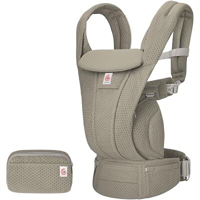 Ergobaby Omni Deluxe Porta-bebés para o período de 0 a 48 meses Porta-bebés de 4 posições e tecido de malha com suporte ergonómico, 3,2 a 20,04 kg, Soft Olive Ergobaby Omni Deluxe Porta-bebés para o período de 0 a 48 meses Porta-bebés de 4 posições e tecido de malha com suporte ergonómico, 3,2 a 20,04 kg, Soft Olive