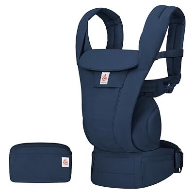 Ergobaby Porta-bebés Omni Deluxe para o período de 0 a 48 meses Porta-bebés de 4 posições 100 % algodão com suporte ergonómico, 3,2 a 20,04 kg, azul meia-noite Ergobaby Porta-bebés Omni Deluxe para o período de 0 a 48 meses Porta-bebés de 4 posições 100 % algodão com suporte ergonómico, 3,2 a 20,04 kg, azul meia-noite