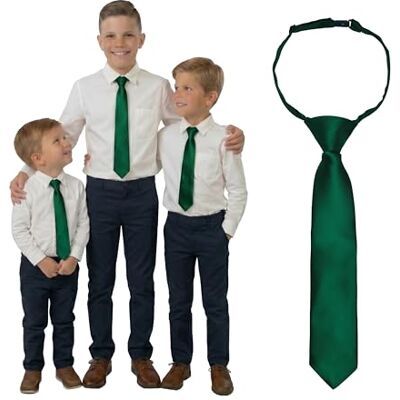 DonDon Gravata infantil pré-atada e ajustável com clipe de 3 comprimentos para pequenos, crianças e adolescentes ideal para casamentos, batizados e comunhões DonDon Gravata infantil pré-atada e ajustável com clipe de 3 comprimentos para pequenos, crianças e adolescentes ideal para casamentos, batizados e comunhões