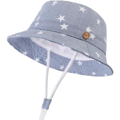 DRESHOW Unisexo Bebé Niña Niño Sombrero de Sol Verano Algodón Ajustable Pescador Gorra Protección de Sol Anti UV Para Exteriores/Natación/Playa/Piscina UPF 50+ DRESHOW Unisexo Bebé Niña Niño Sombrero de Sol Verano Algodón Ajustable Pescador Gorra Protección de Sol Anti UV Para Exteriores/Natación/Playa/Piscina UPF 50+