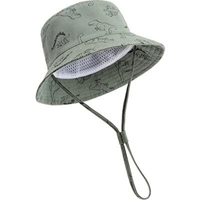 DRESHOW Unisexo Bebé Niña Niño Sombrero de Sol Verano Algodón Ajustable Pescador Gorra Protección de Sol Anti UV Para Exteriores/Natación/Playa/Piscina UPF 50+ DRESHOW Unisexo Bebé Niña Niño Sombrero de Sol Verano Algodón Ajustable Pescador Gorra Protección de Sol Anti UV Para Exteriores/Natación/Playa/Piscina UPF 50+