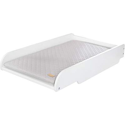 roba Trocador com almofada de mudança, para colocar em berços e camas infantis, cor branca roba Trocador com almofada de mudança, para colocar em berços e camas infantis, cor branca