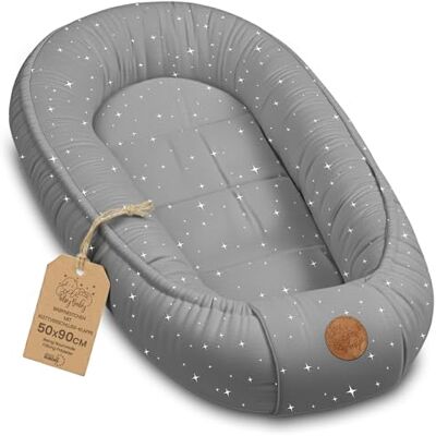 Totsy Baby Babynest casulo recém-nascido 90 x 50 cm ninho de bebé feito à mão ninho de algodão galáxia Totsy Baby Babynest casulo recém-nascido 90 x 50 cm ninho de bebé feito à mão ninho de algodão galáxia