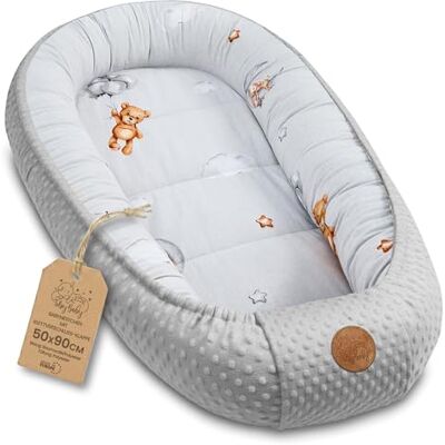 Totsy Baby Ninho bebé recém-nascido 90x50 cm Redutor de Berço Cuco de Colecho Minky Winter Acolhedor Casulo Ideal para moisés, gôndola e Viagem Ursinhos de Peluche Totsy Baby Ninho bebé recém-nascido 90x50 cm Redutor de Berço Cuco de Colecho Minky Winter Acolhedor Casulo Ideal para moisés, gôndola e Viagem Ursinhos de Peluche
