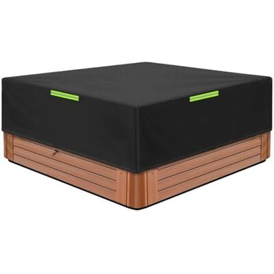 GJCOVYRA Capa quadrada para jacuzzi, impermeável e resistente ao tempo, fabricada em tecido Oxford 600D, capa protetora para banheiras de hidromassagem, resistente e resistente a rasgos, 200 * 200 * 25 cm) GJCOVYRA Capa quadrada para jacuzzi, impermeável e resistente ao tempo, fabricada em tecido Oxford 600D, capa protetora para banheiras de hidromassagem, resistente e resistente a rasgos, 200 * 200 * 25 cm)