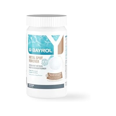 Bayrol Metal Spot Remover 0,8 kg, pó eficaz para remover manchas de ferrugem na piscina, limpador de piscinas Bayrol Metal Spot Remover 0,8 kg, pó eficaz para remover manchas de ferrugem na piscina, limpador de piscinas