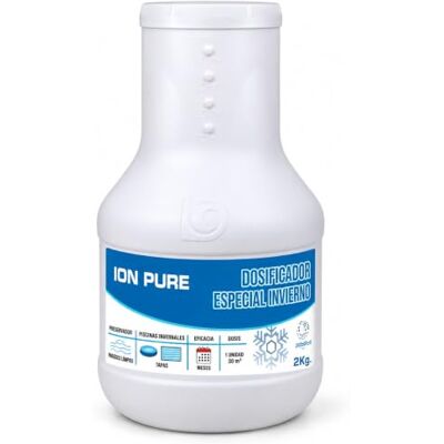 Pure Invernador em boia para piscina verão, doseador flutuante, tratamento especial de inverno, 2 kg Previene Algas, Evita Depósitos de Cal, Liberación Progresiva, Uso en Invierno, Piscinas Particulares Pure Invernador em boia para piscina verão, doseador flutuante, tratamento especial de inverno, 2 kg Previene Algas, Evita Depósitos de Cal, Liberación Progresiva, Uso en Invierno, Piscinas Particulares