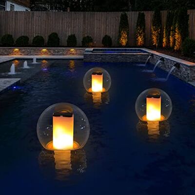 VISOFO Lâmpadas solares flutuantes à prova d'água para piscina ao ar livre Farol piscando Decoração de paisagem Bolas luminosas para piscina, spa, quarto, decoração noturna (1) VISOFO Lâmpadas solares flutuantes à prova d'água para piscina ao ar livre Farol piscando Decoração de paisagem Bolas luminosas para piscina, spa, quarto, decoração noturna (1)