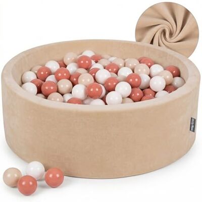 KiddyMoon Veludo piscina de bolas fagor 7 cm para crianças fabricada na UE KiddyMoon Veludo piscina de bolas fagor 7 cm para crianças fabricada na UE