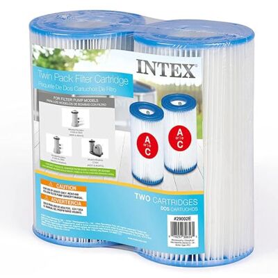 Intex Cartucho de filtro tipo A para piscinas, embalagem dupla, branco, 1 embalagem Intex Cartucho de filtro tipo A para piscinas, embalagem dupla, branco, 1 embalagem