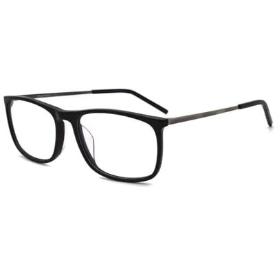 CARMIM Óculos de acetato ultraleves que reduzem a carga no nariz para homens e mulheres e adolescentes, disponíveis em dois tamanhos, médios e grandes., preto e azul marinho: CARMIM Óculos de acetato ultraleves que reduzem a carga no nariz para homens e mulheres e adolescentes, disponíveis em dois tamanhos, médios e grandes., preto e azul marinho: