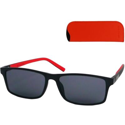 Mini Brille Óculos de sol graduados unissexo para leitura, óculos de sol com aumento para homem e mulher, proteção UV400, armação leve com capa, padrão Mini Brille Óculos de sol graduados unissexo para leitura, óculos de sol com aumento para homem e mulher, proteção UV400, armação leve com capa, padrão