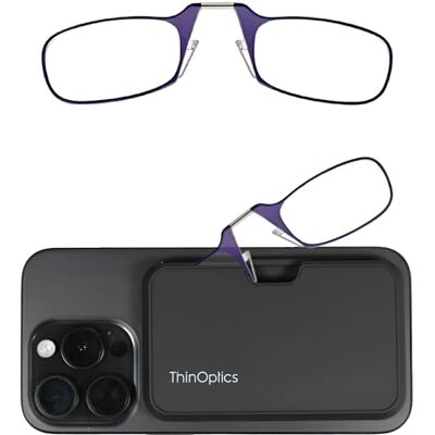 ThinOptics Óculos de Leitura Estojo Compacto Universal Unisexo Homens Mulheres Óculos de Leitura Compactos e Leves com Tecnologia Flex-fit, Roxo ThinOptics Óculos de Leitura Estojo Compacto Universal Unisexo Homens Mulheres Óculos de Leitura Compactos e Leves com Tecnologia Flex-fit, Roxo
