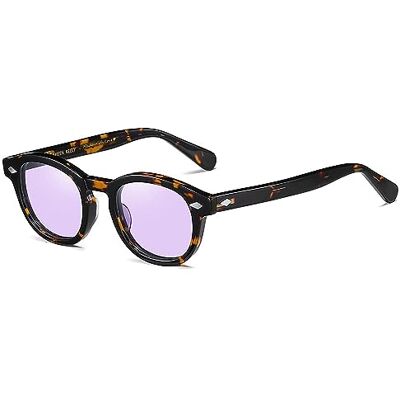 SHEEN KELLY Óculos de sol retro ovais, unissexo, lentes feitas de acetato de celulose, óculos com estilo., 18, Tamanho único SHEEN KELLY Óculos de sol retro ovais, unissexo, lentes feitas de acetato de celulose, óculos com estilo., 18, Tamanho único